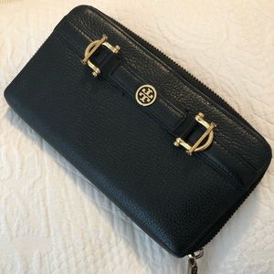 Tory Burch leather zip wallet